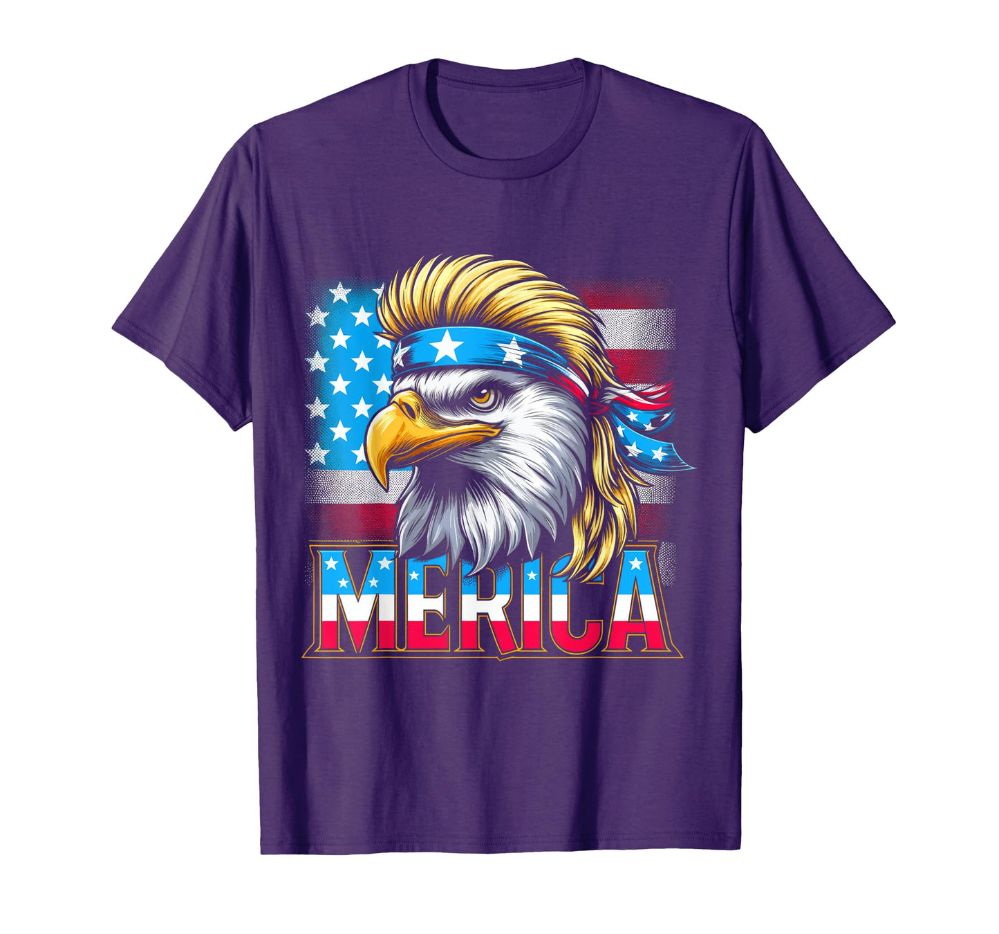 4th of July Patriotic Funny Eagle July 4th USA Merica T-Shirt for Women Kids Men