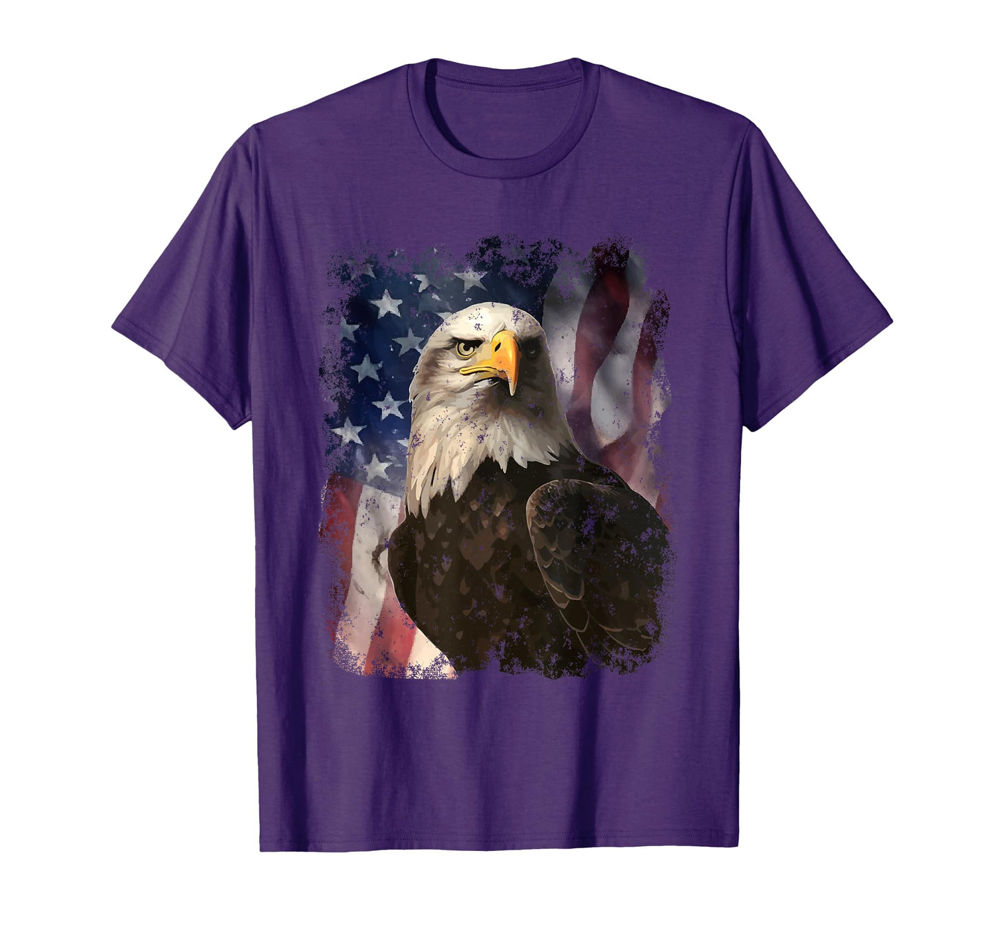 Patriotic Eagle 4th Of July USA American Flag T-Shirt