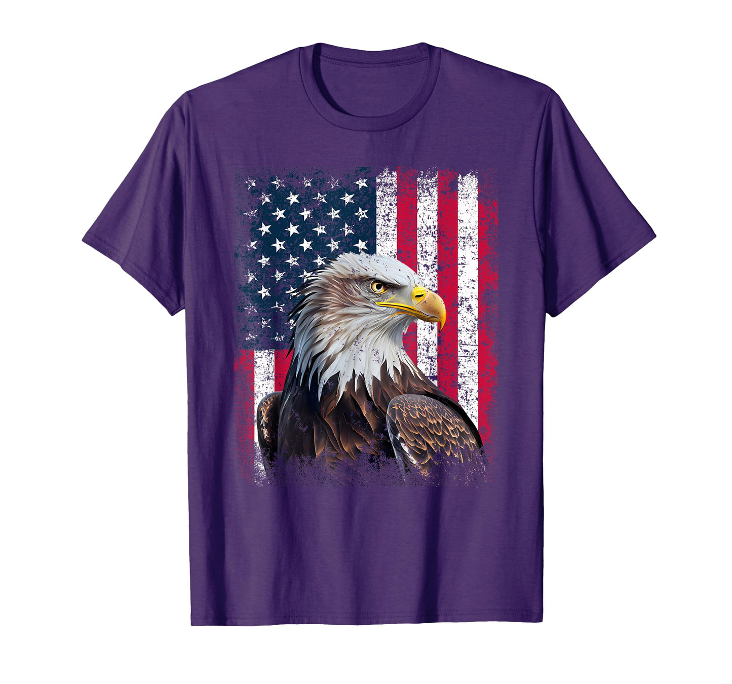 Patriotic Eagle 4th Of July USA American Flag T-Shirt