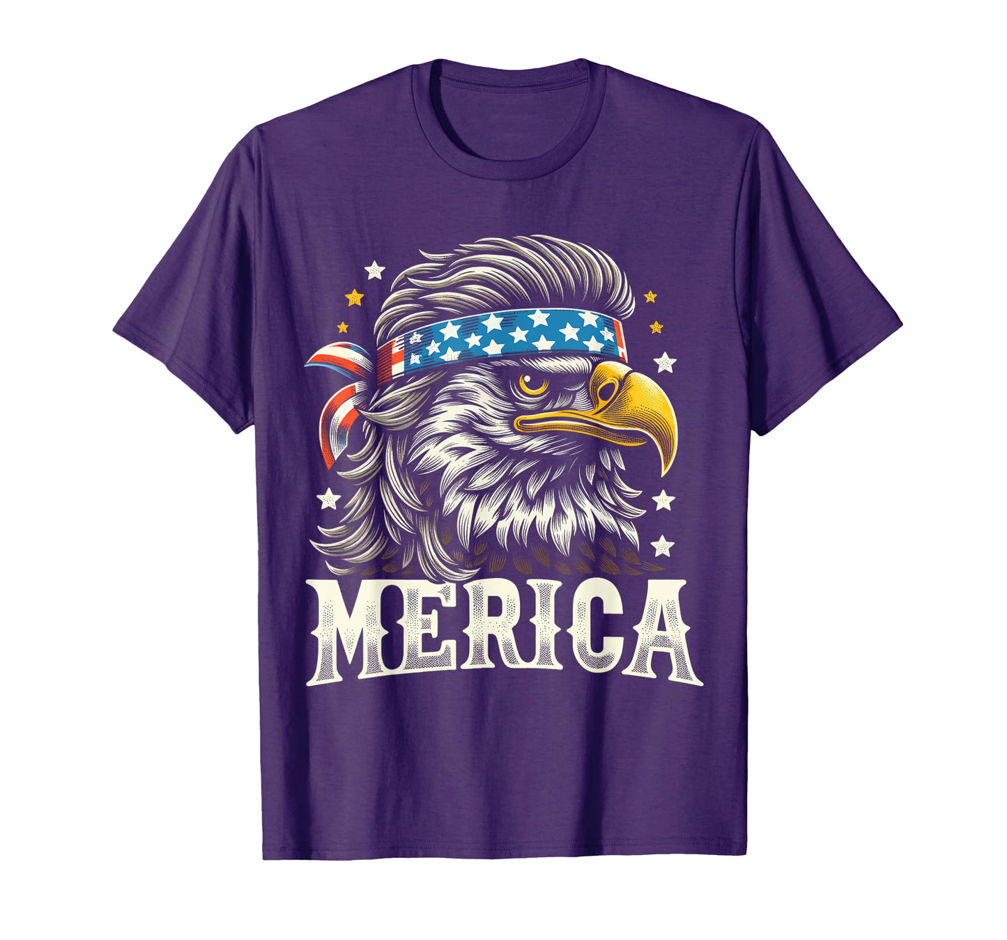 4th of July Patriotic Funny Eagle July 4th USA Merica T-Shirt for Women Kids Men