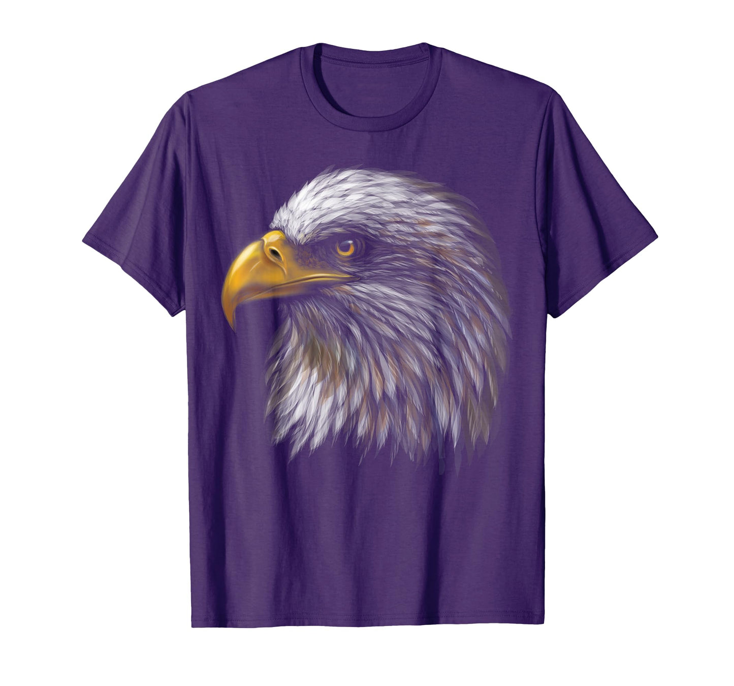 cute bald eagle head black art for lovers eagles birds T-Shirt