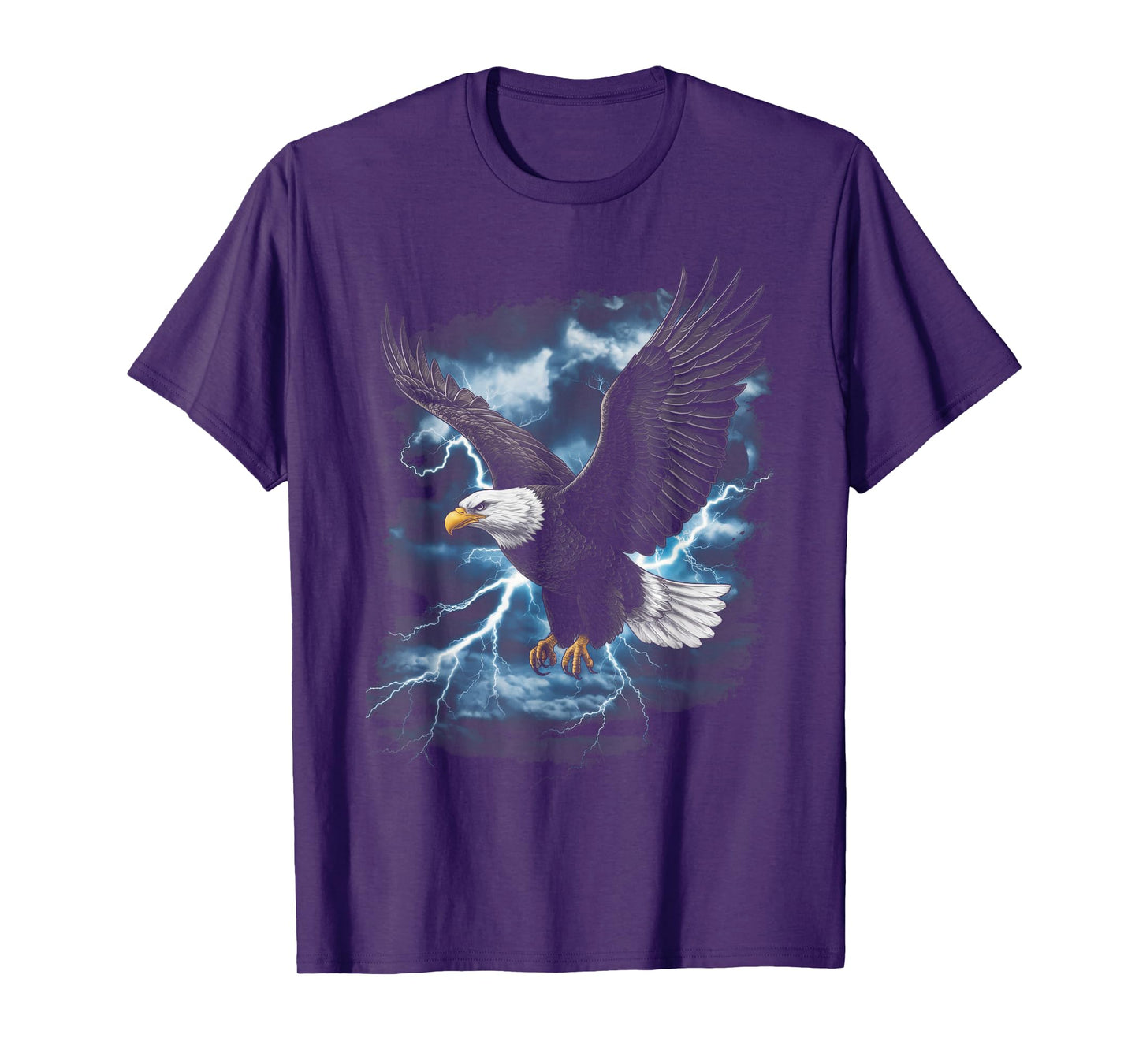 Bald eagle Bird Nature Usa Lightning T-Shirt