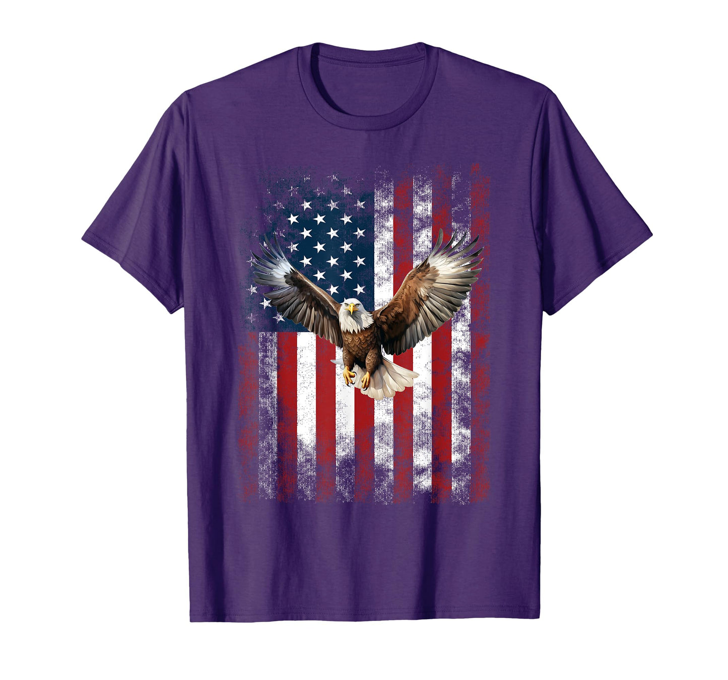 Patriotic Eagle 4th Of July USA American Flag T-Shirt