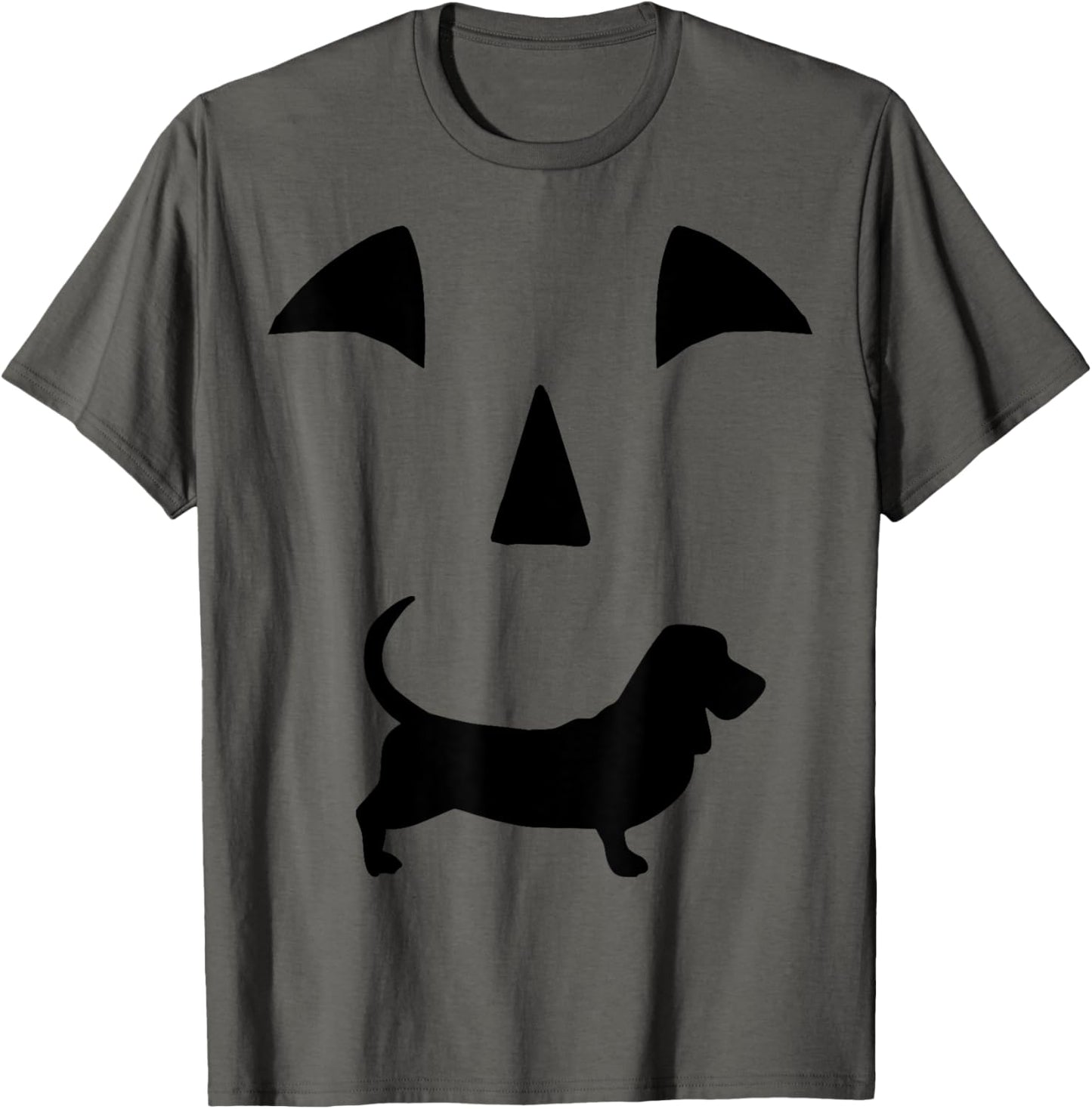 pumpkin Basset Hound Dog halloween T-Shirt