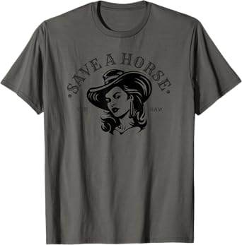 Cute Cowgirl Save A Horse Cool Country Horse T-Shirt