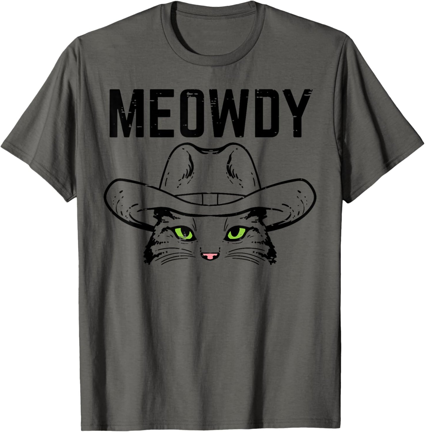 Cowboy Cat Meowdy Funny Texas Meme Country Men Women Kids T-Shirt
