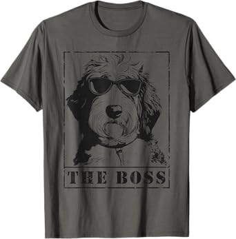 The Funny Sheepadoodle Boss Mom Dad Dog Lover T-Shirt