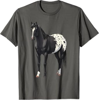 Beautiful Black Blanket Appaloosa Horse Lover Gift T-Shirt