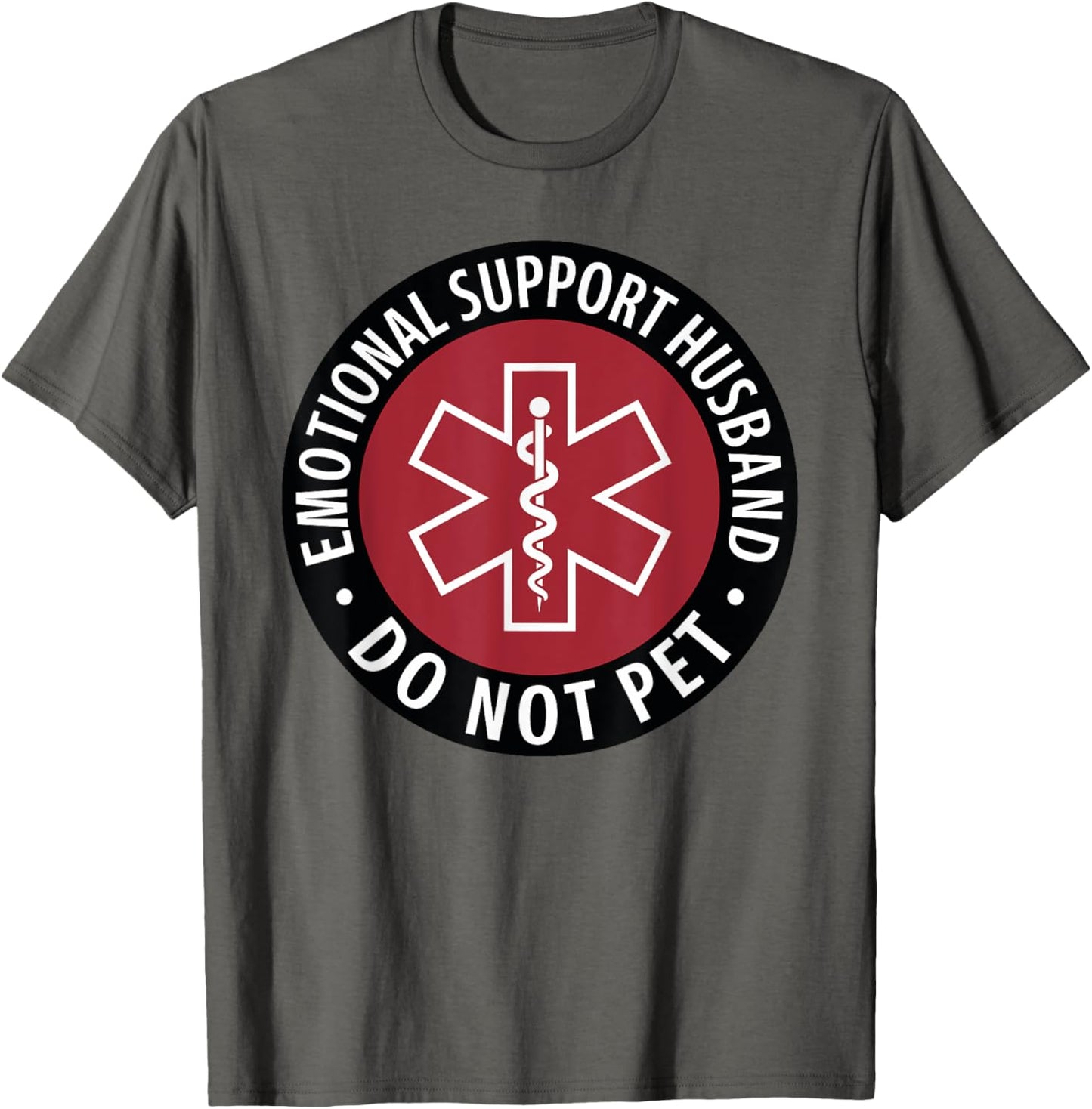 Emotional Support Husband Do Not Pet Funny Father's Day 2025 T-Shirt