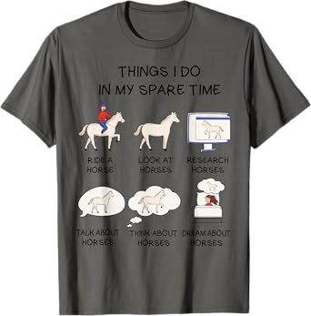 Horse Shirt For Girls Teens Women Horse Riding T-Shirt