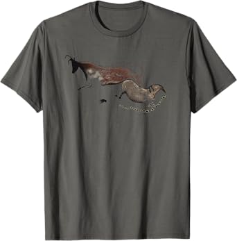 Stone Age Cave Painting of an Ox and Horse from Lascaux T-Shirt