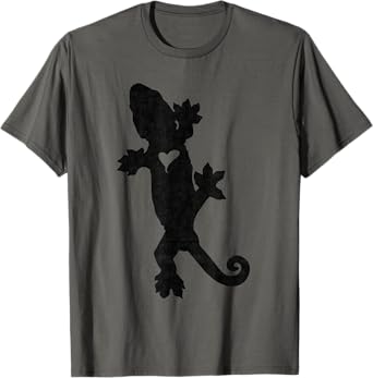 Leachie New Caledonian Gecko Artsy distressed T-Shirt