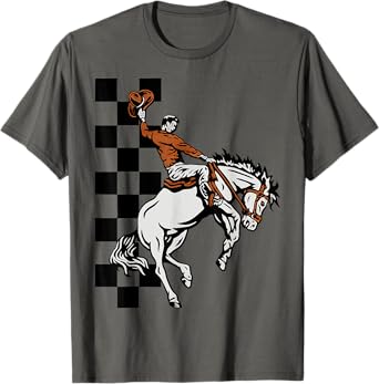 Cowboy Bronc Rider Rodeo Western Gift for Men Women Kids T-Shirt