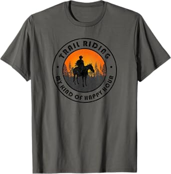 Trail Riding | Horseback Camping Vintage Gift for Men Women T-Shirt