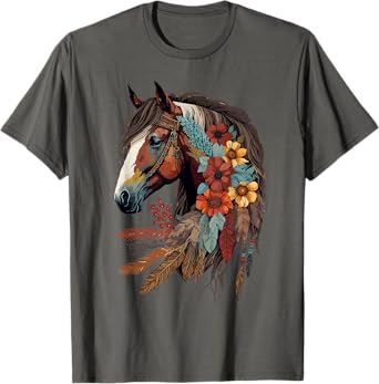 Equestrian Horse Girl Western CowGirl Horseback Riding Theme T-Shirt