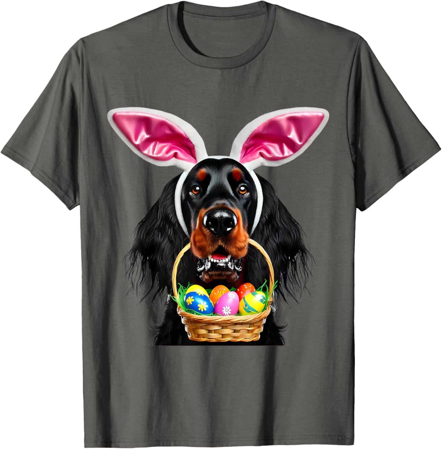 Cute Bunny Ears Gordon Setter Dog Easter Egg Hunt Owner Mom T-Shirt