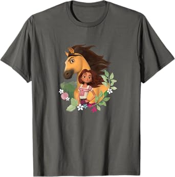 Spirit Untamed - Spirit and Lucky Foliage T-Shirt