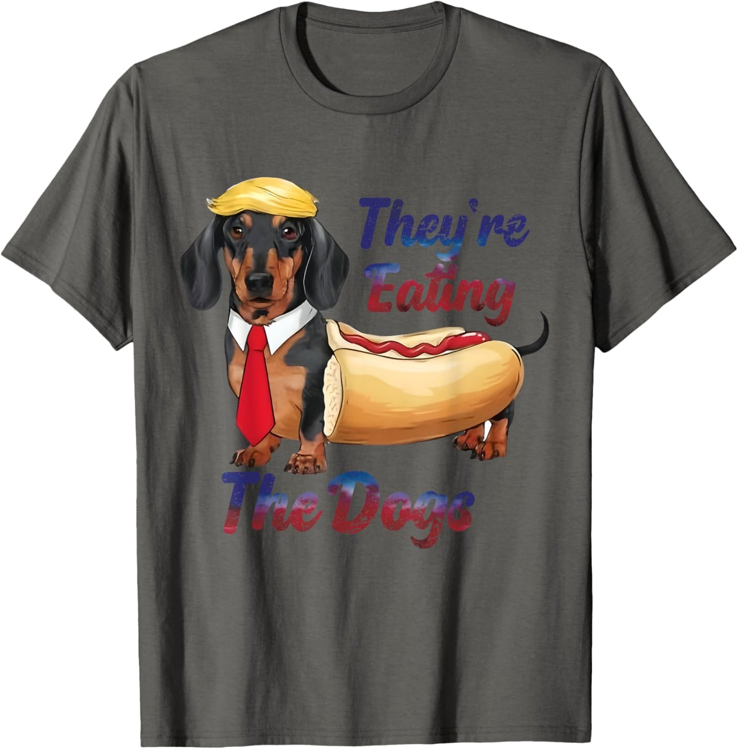 They’re Eating The Dogs 2024 Retro Funny T-Shirt
