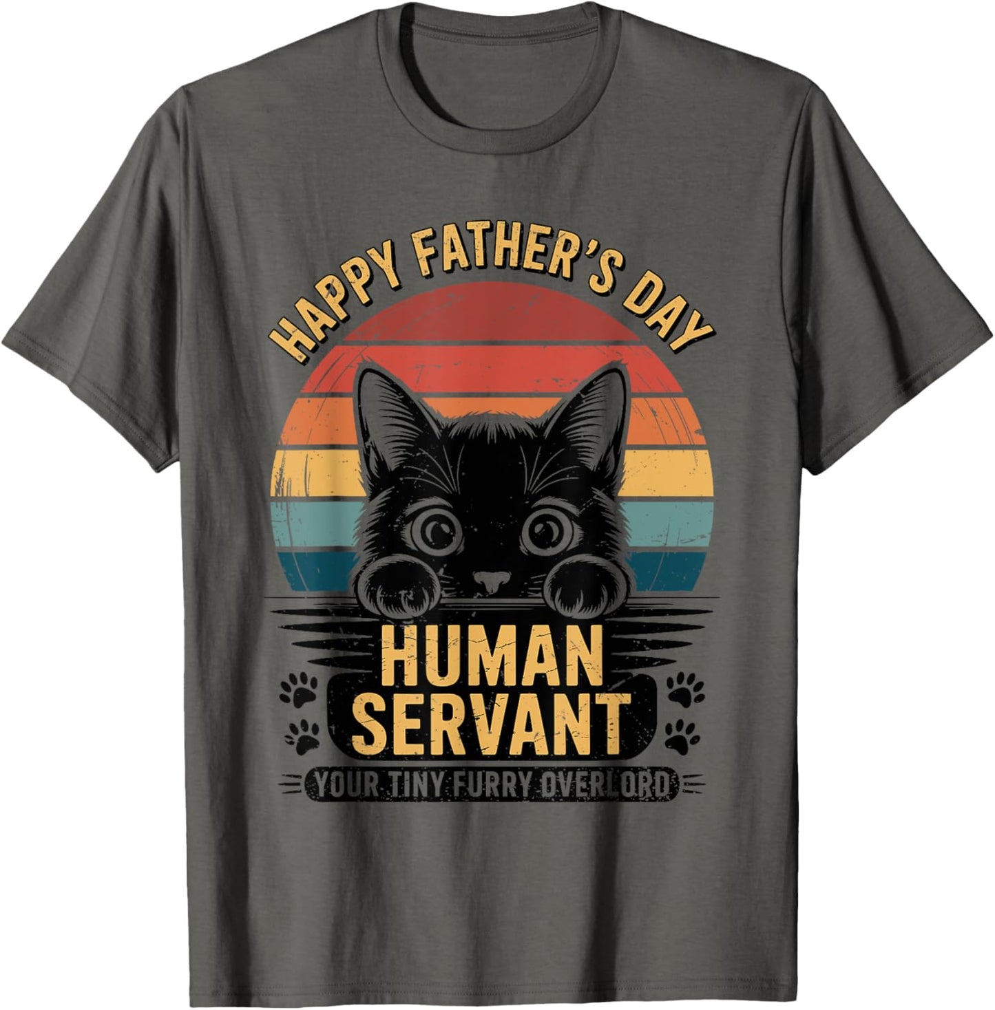 Funny Cat Dad Gifts for Men Vintage Father's Day Meow Daddy T-Shirt
