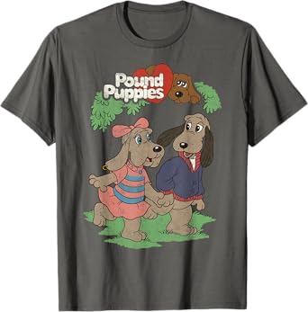 Pound Puppies Valentine's Day Puppy Love Couple Shot T-Shirt