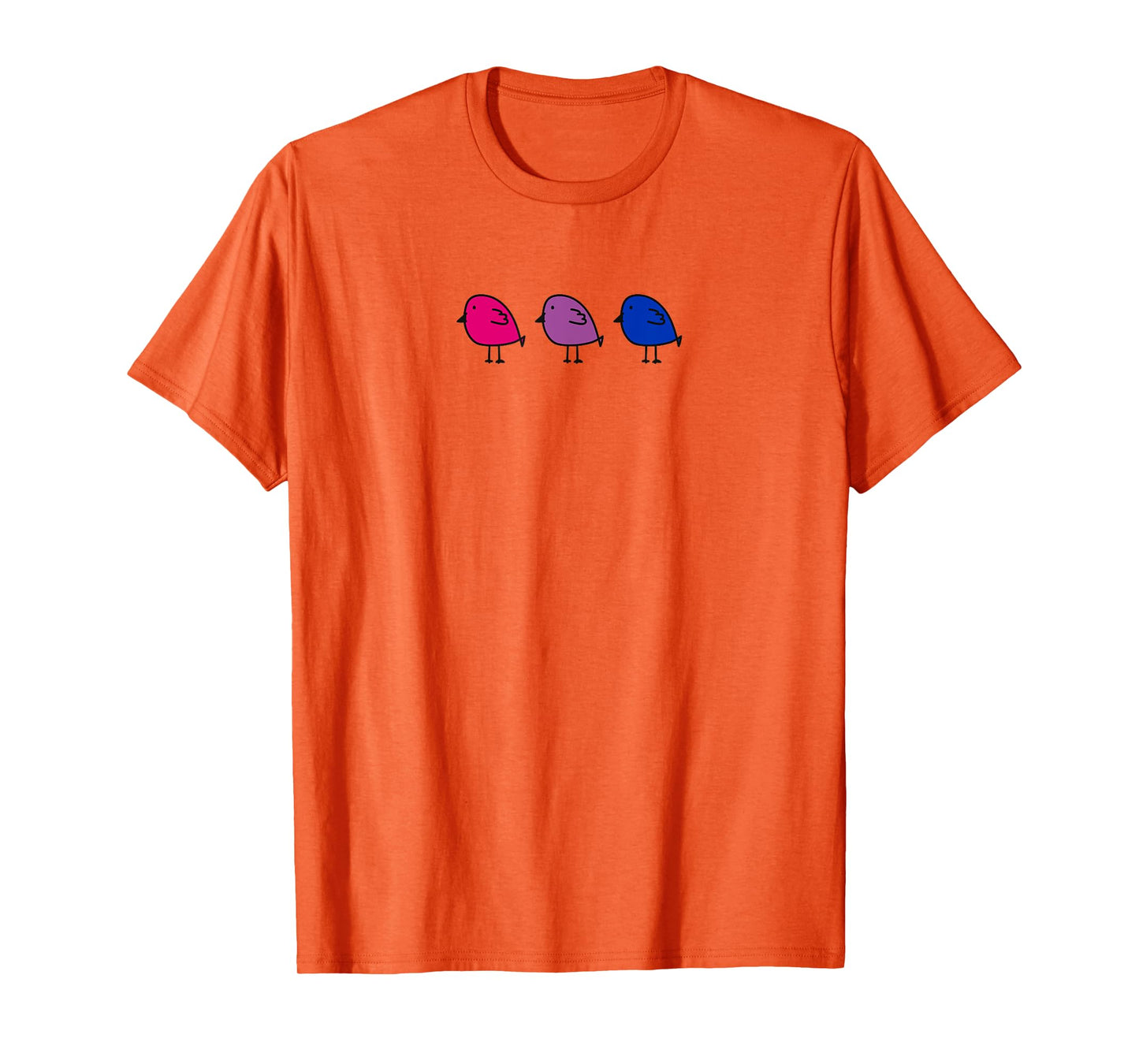 Bisexual Pride Subtle Bi Pride Flag Birds Bi Flag Colors T-Shirt