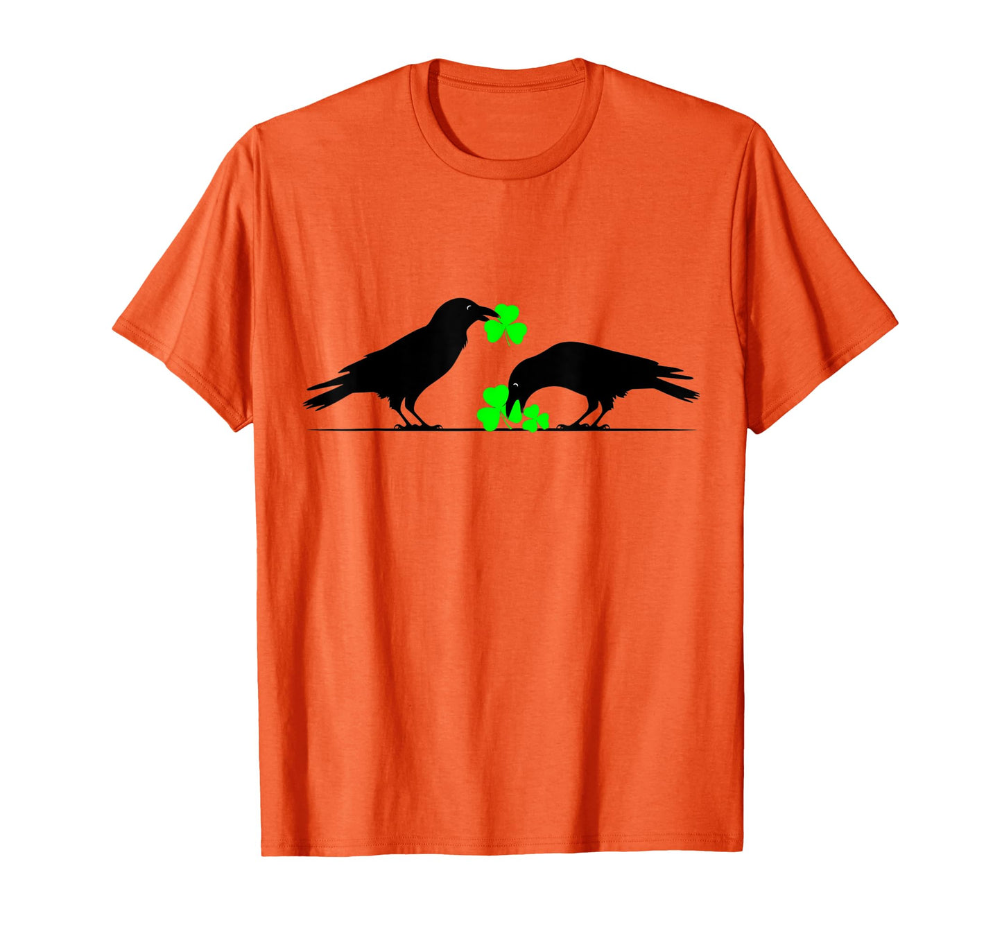 Funny Saint Patrick's Day Shamrock Crows for Bird Lovers T-Shirt
