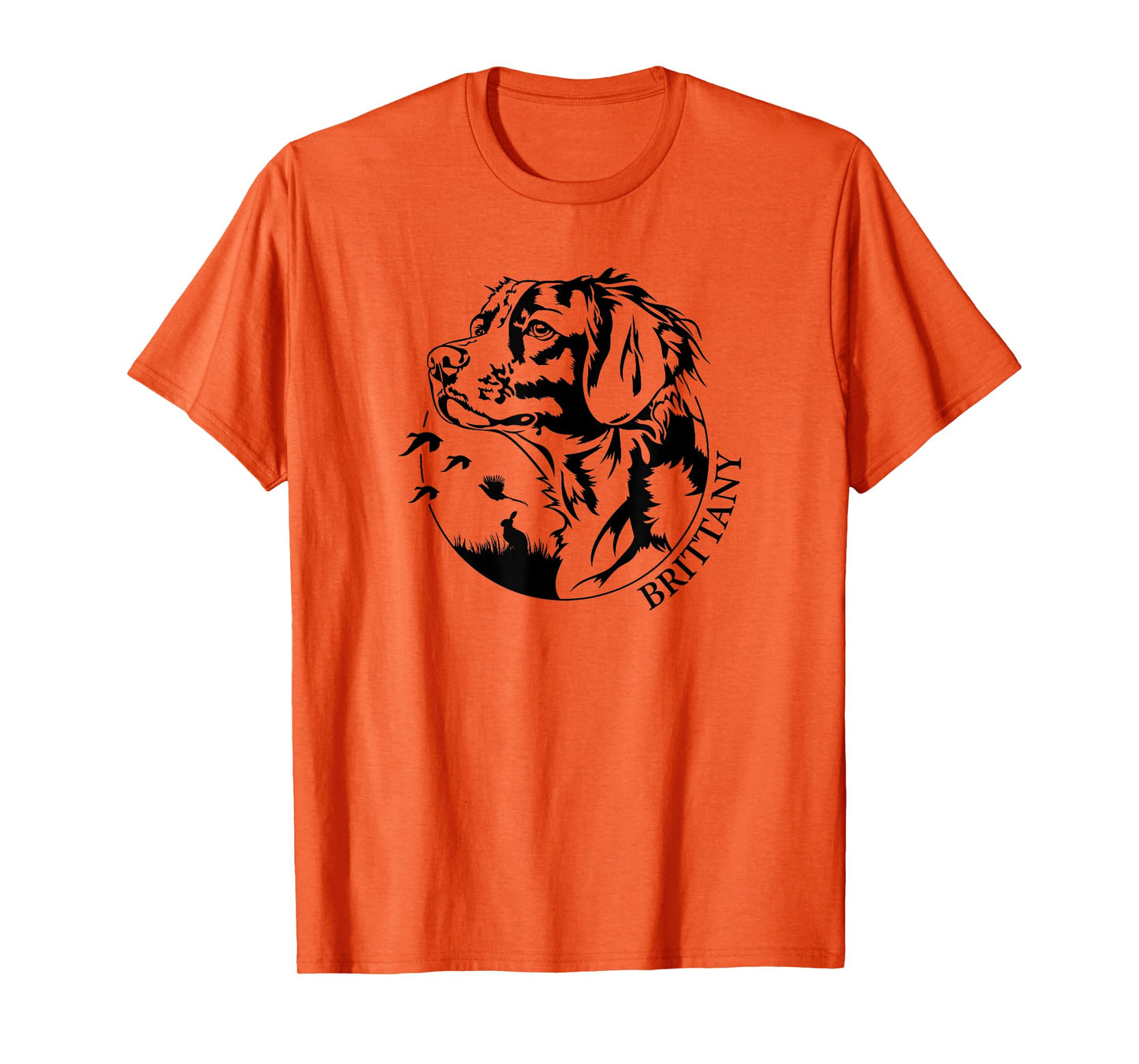 Proud Brittany hunting dog Brittany Spaniel portrait Men Women T-Shirt