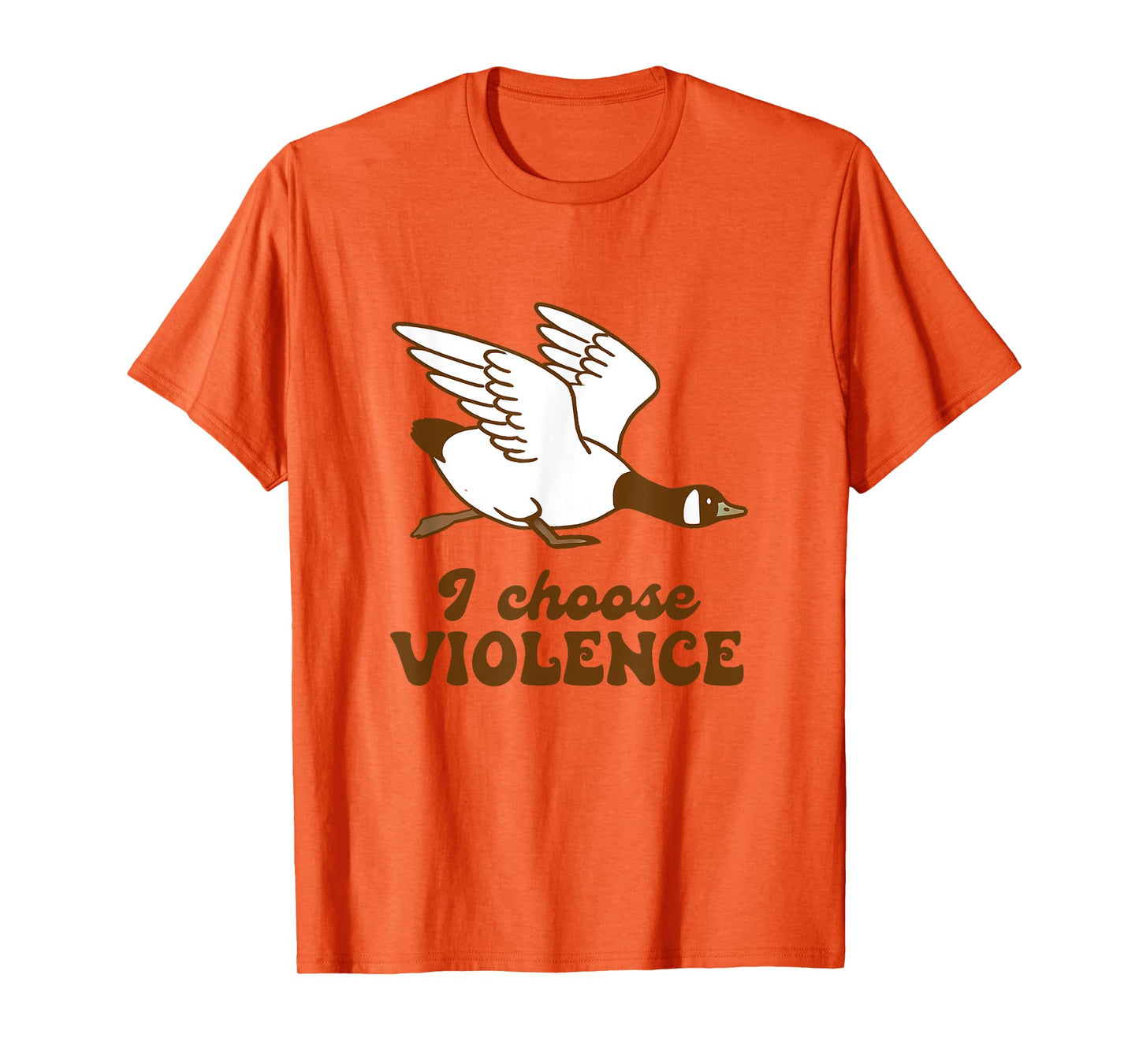 Canadian GooseGeese I Choose Violence Hook Funny Goose Lover T-Shirt