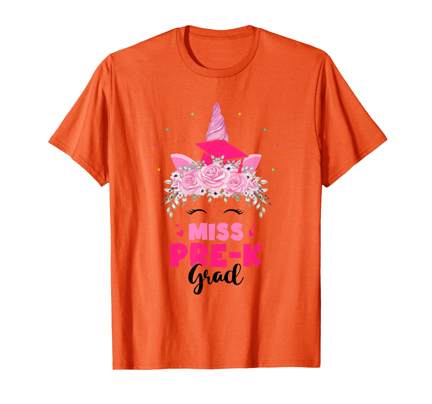 Unicorn Miss Pre-k Grad Preschool Graduation Girls Kids T-Shirt