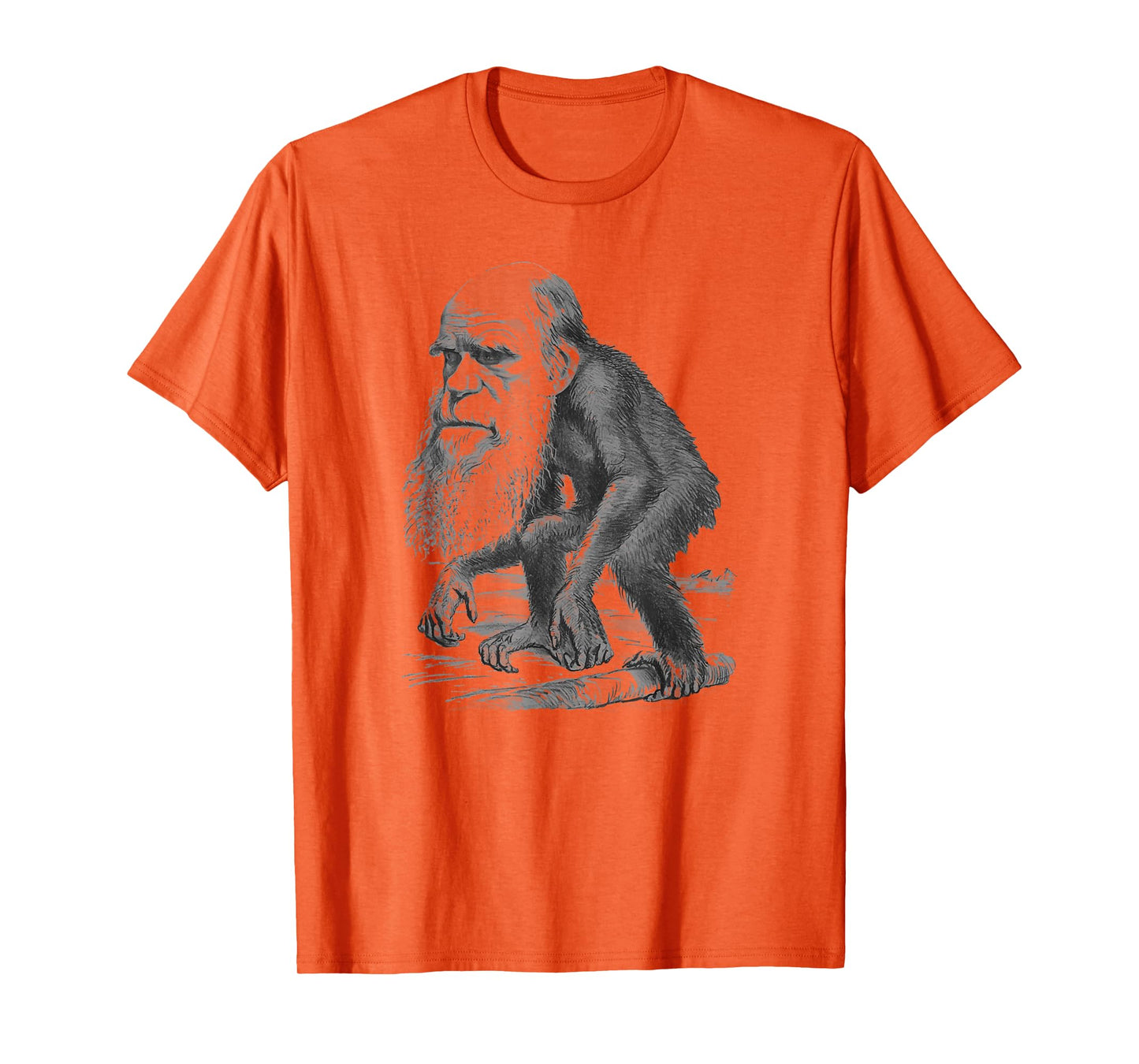 Charles Darwin Monkey Vintage Cartoon T-Shirt T-Shirt