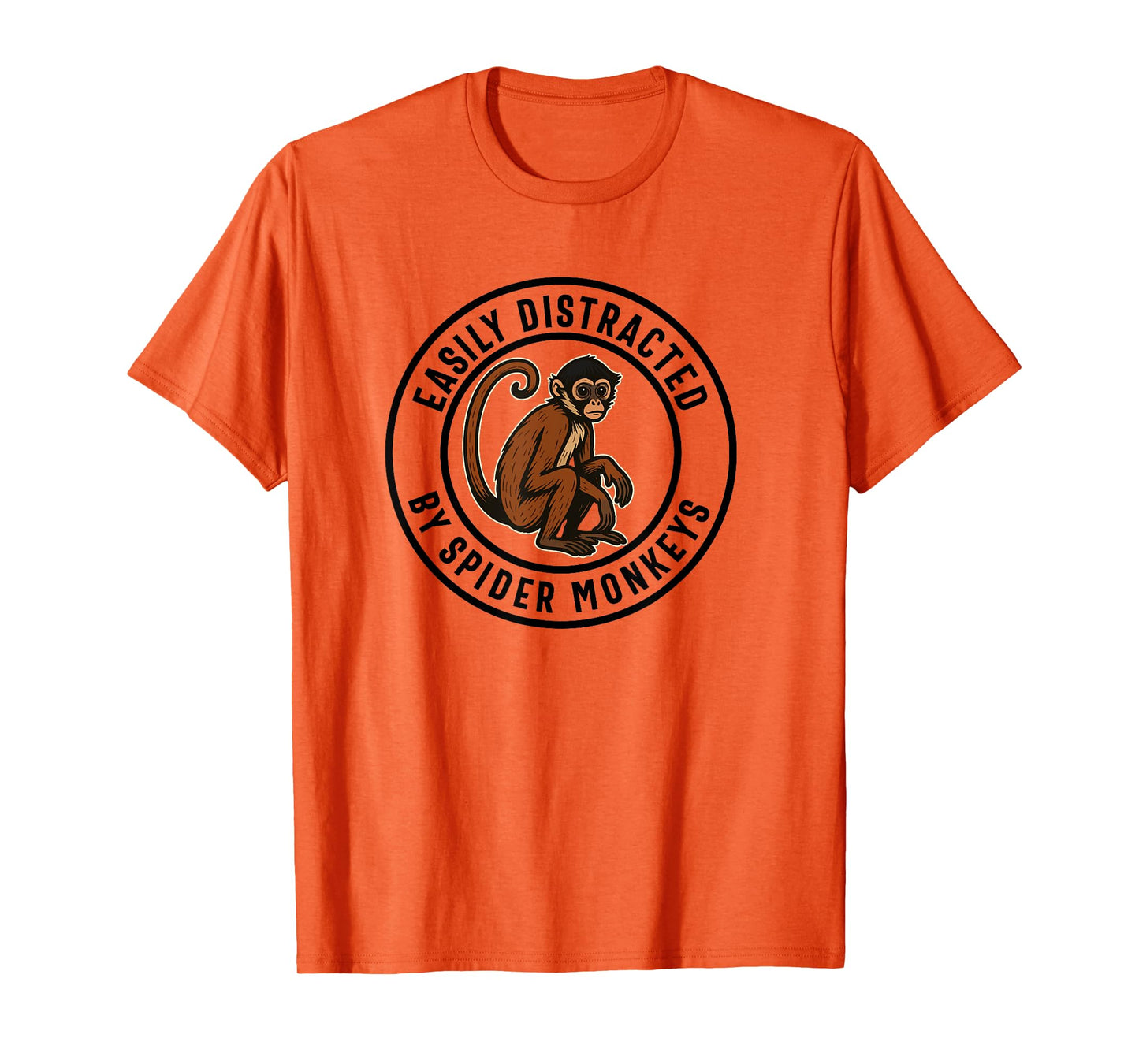 Spider Monkey Lover Funny Men Women Boys Girls T-Shirt