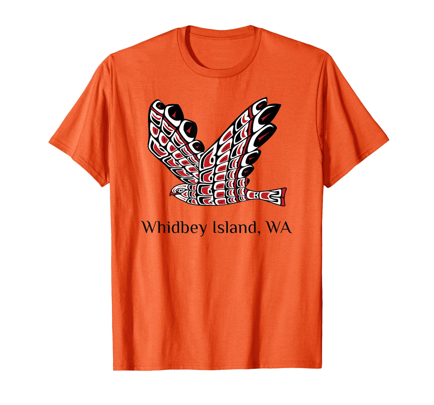 Whidbey Island Washington Red Tail Hawk PNW Native American T-Shirt