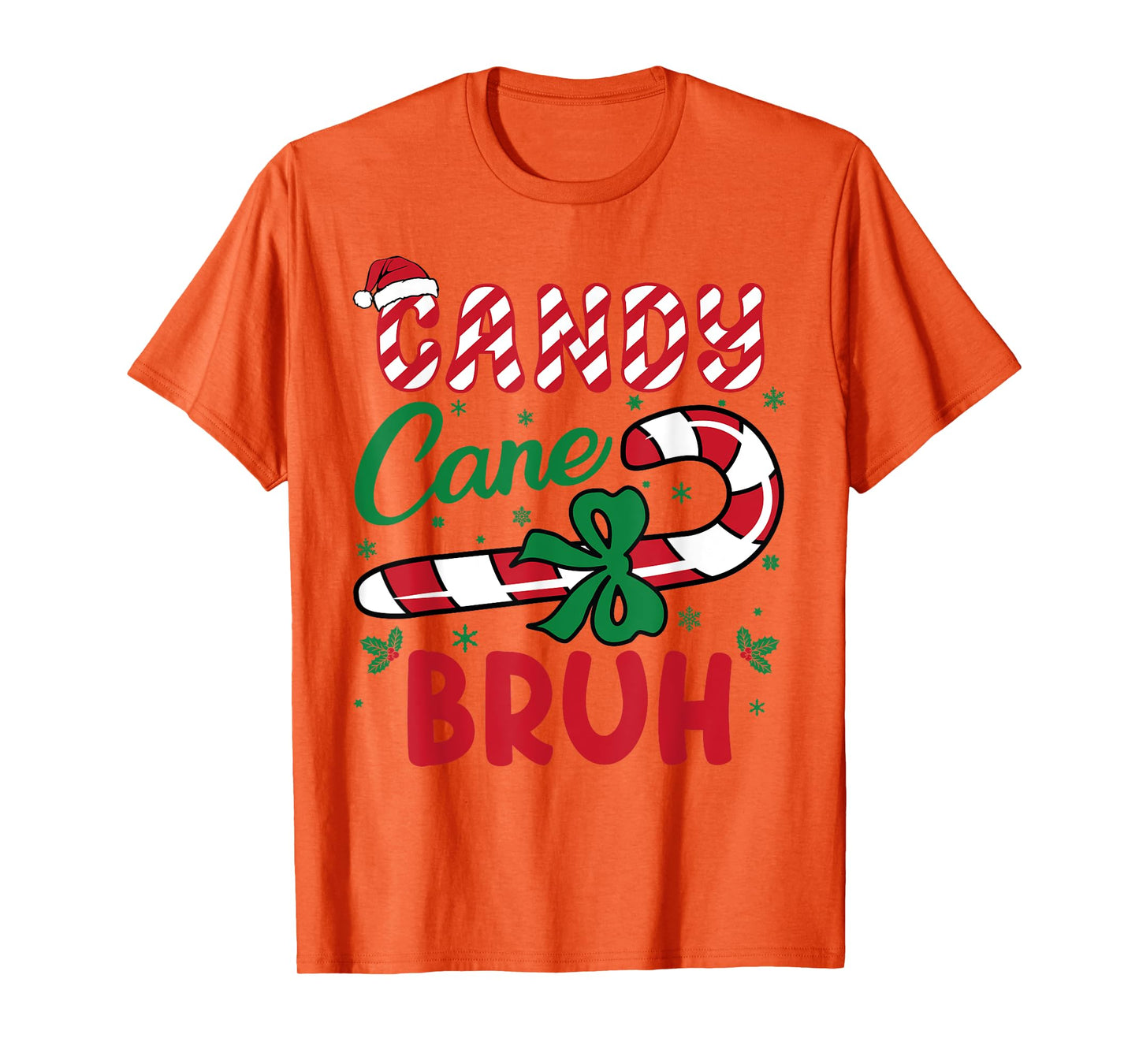 Candy Cane Bruh Funny Christmas Holiday Boys Toddlers kids T-Shirt