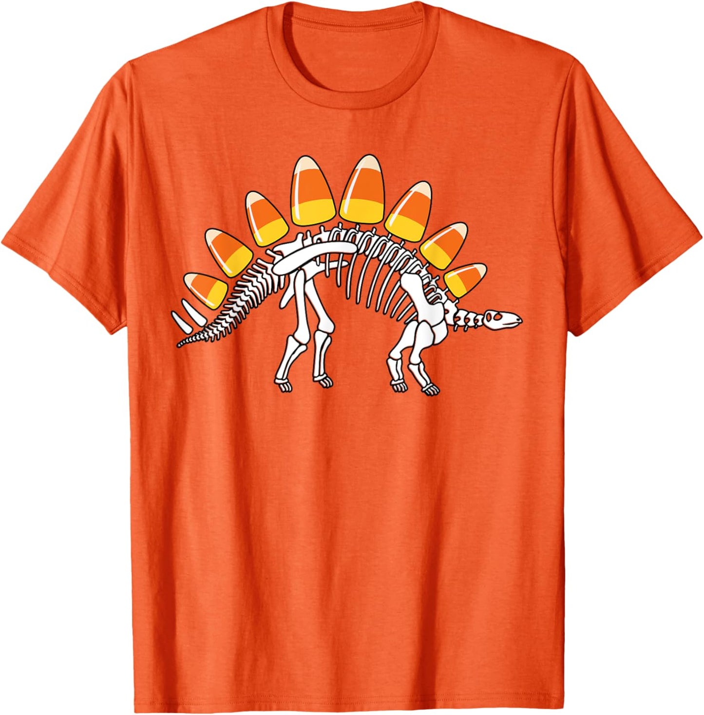 Funny Candysaurus Candy Corn Dinosaur Boys Halloween Kids T-Shirt