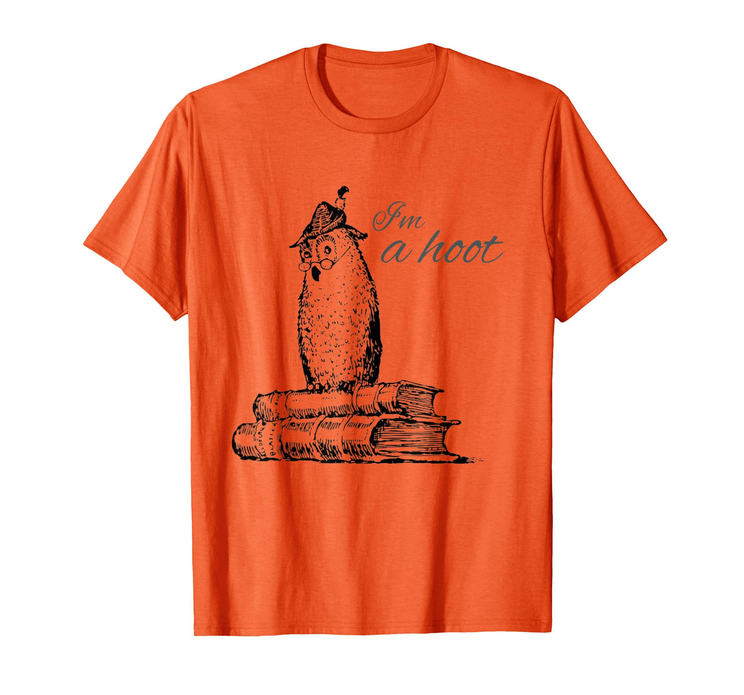 Funny Owl Shirts Unisex-Adults & Kids Grey Owl Print T-Shirt