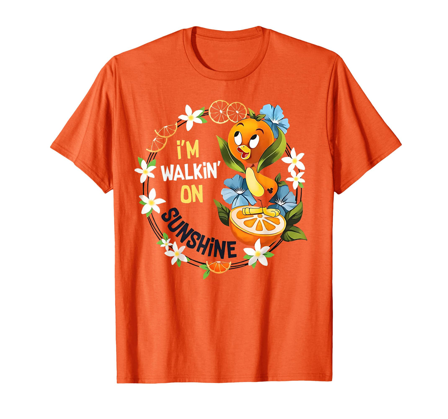 Orange Bird Flower And Garden Festival Summer T-Shirt