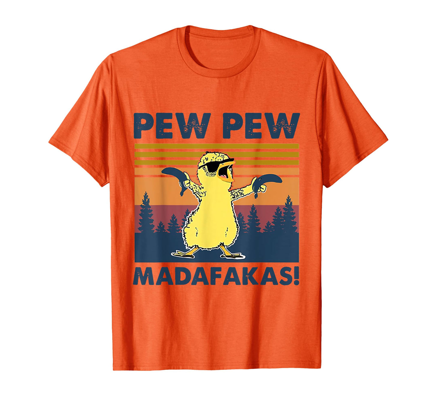 Pew Pew Madafakas Chicken Pew Pew Banana Funny T-Shirt