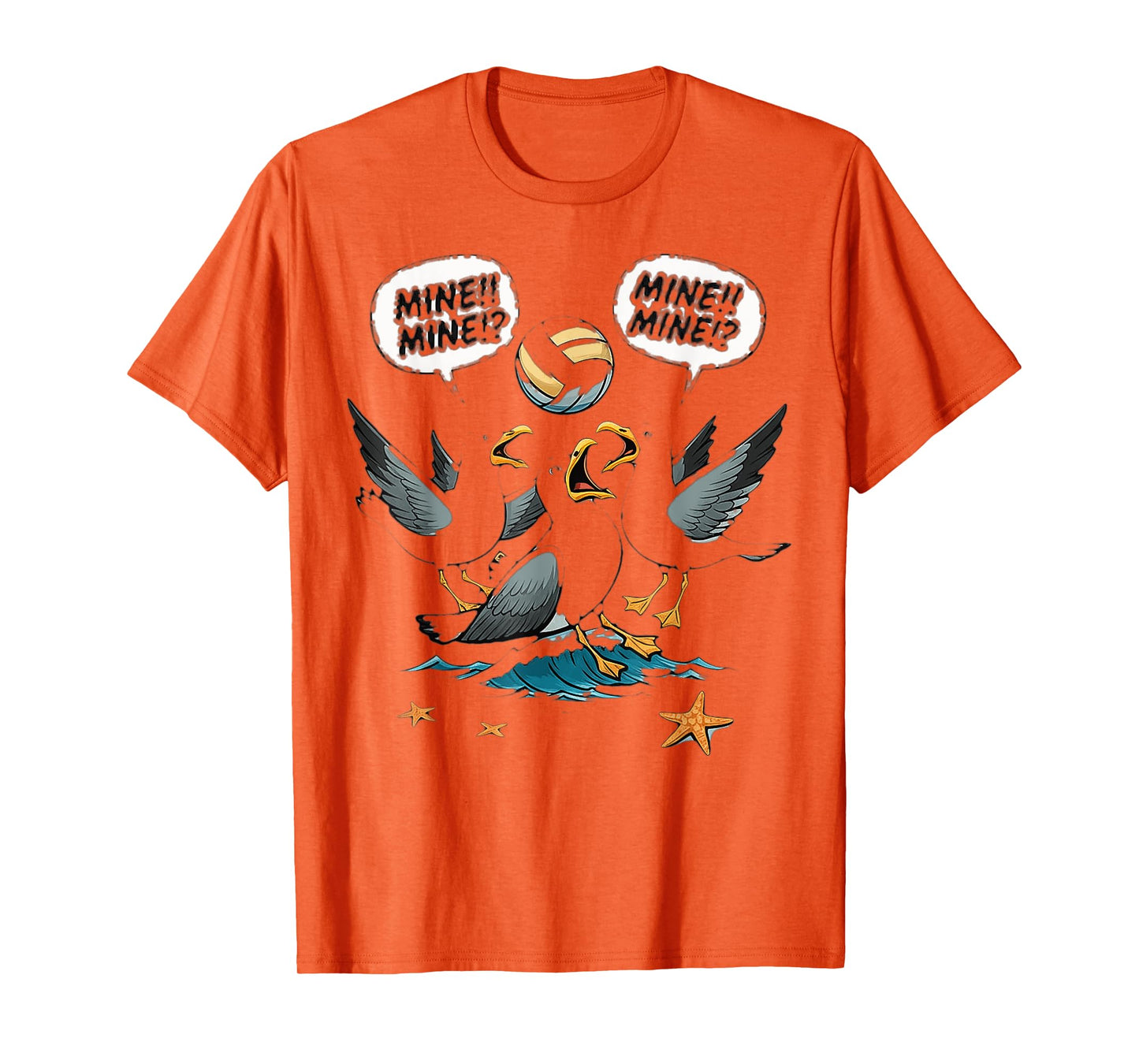 Funny Bird Playing Volleyball T-Shirt