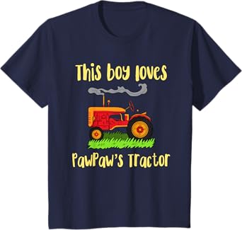 Kids Kids Tractor Grandpa - Just a boy who loves PawPaw's Tractor T-Shirt