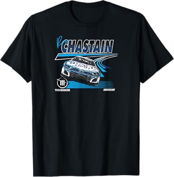 NASCAR - Ross Chastain Trackhouse Race Lines Black T-Shirt