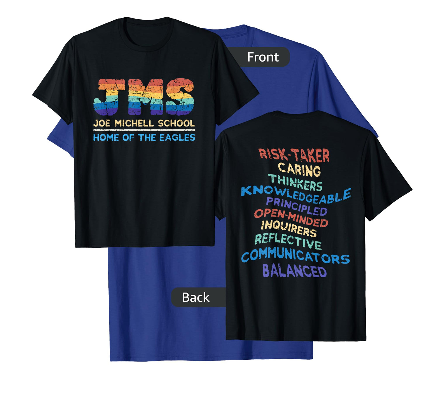 Joe Michell School Rainbow JMS 2022 with IB Learner Traits T-Shirt