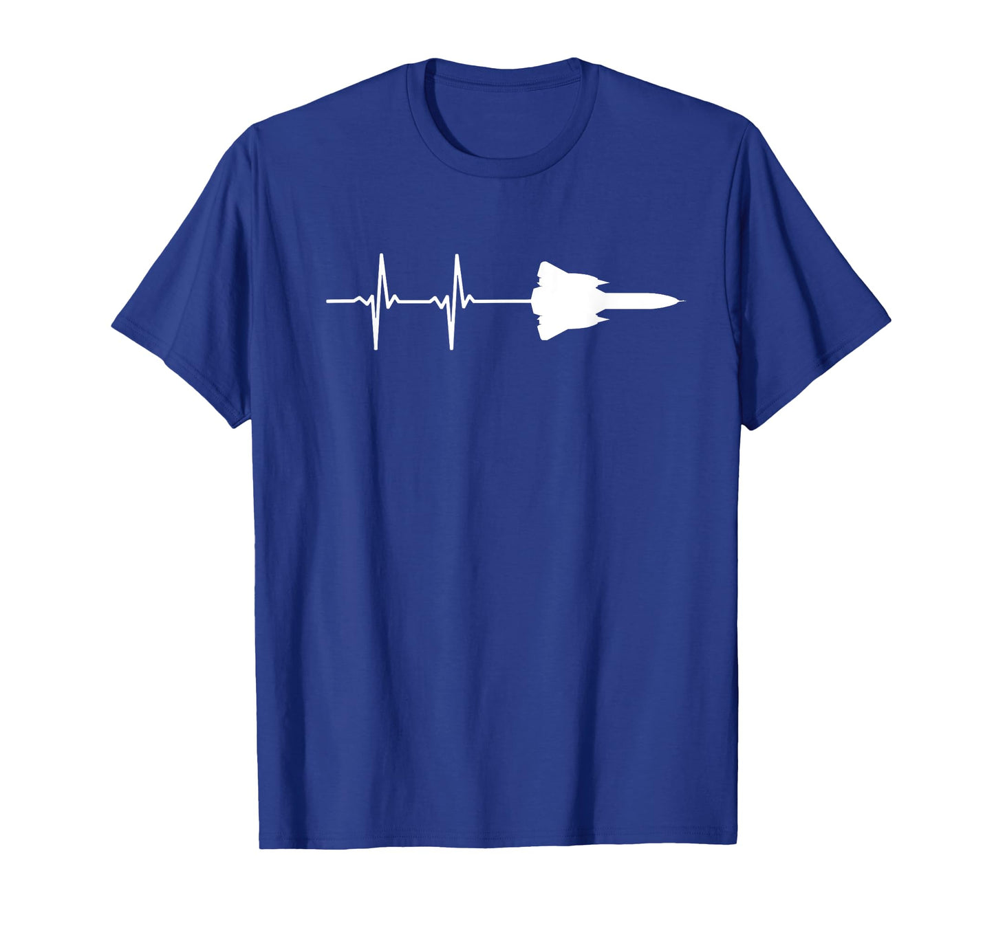 EKG Heartbeat SR-71 Blackbird Military Plane T-Shirt