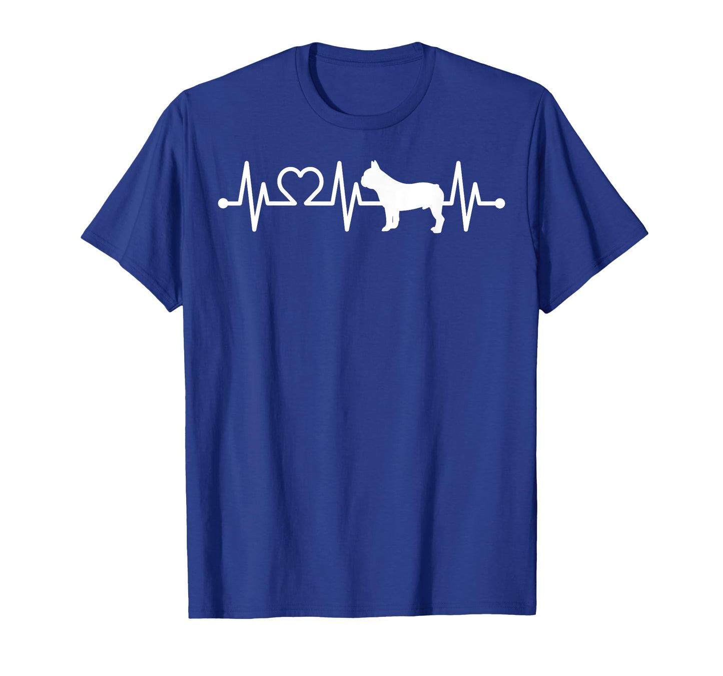 Heartbeat French bulldog Pulse ECG Bouledogue T-Shirt