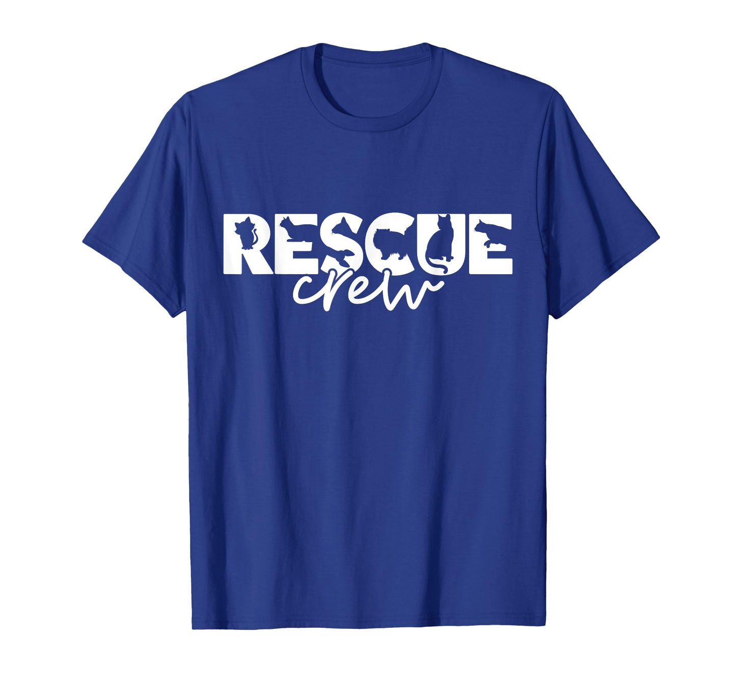 Cat Rescue Crew Shirt Kitten Lovers Adoption Foster Pet Team Men Women Girls Kids T-Shirt