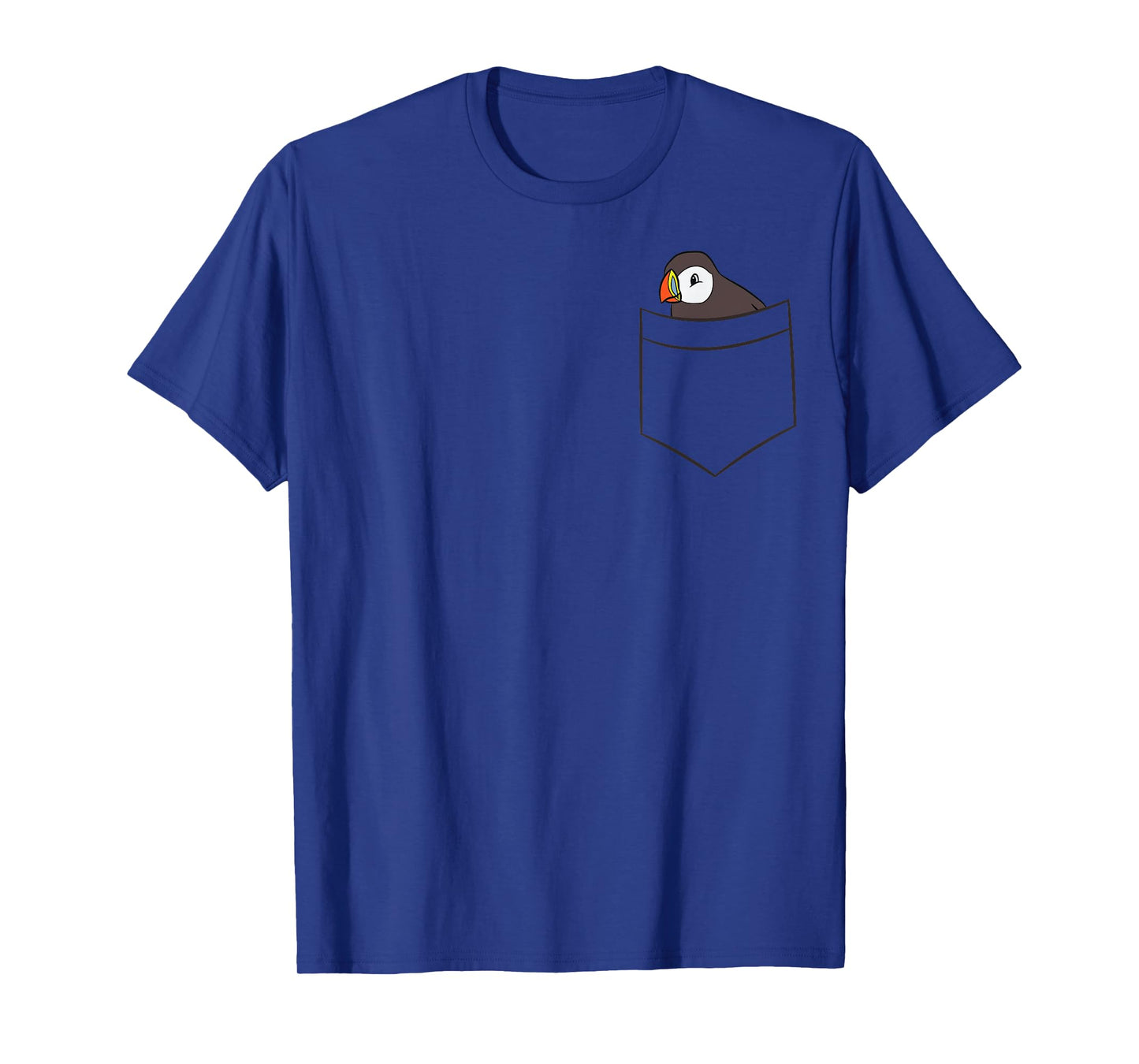 Puffin In The Pocket Seabird Iceland Pocket Puffin T-Shirt