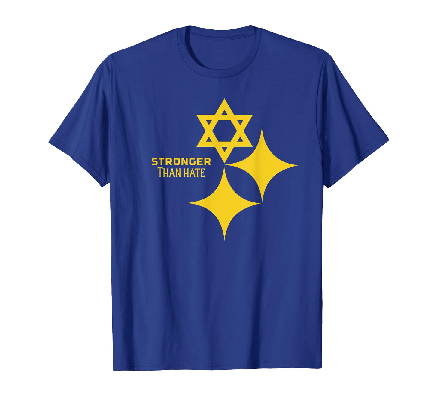 All Gold Stronger Than Hate T-Shirt Pittsburgh United T-Shirt