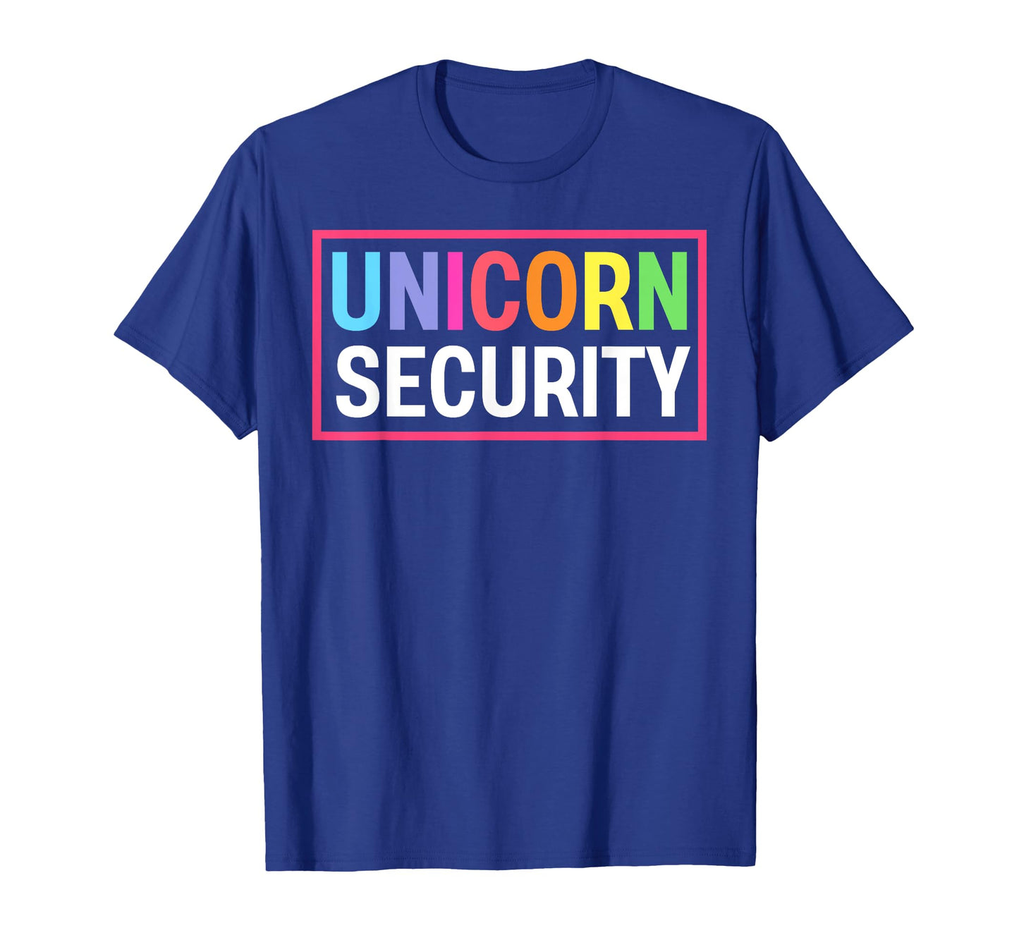Cute I Love Them Security Unicorns Girl Mens Squad Unisex-Kids, Unisex-Adults Black Short Sleeve T-Shirt
