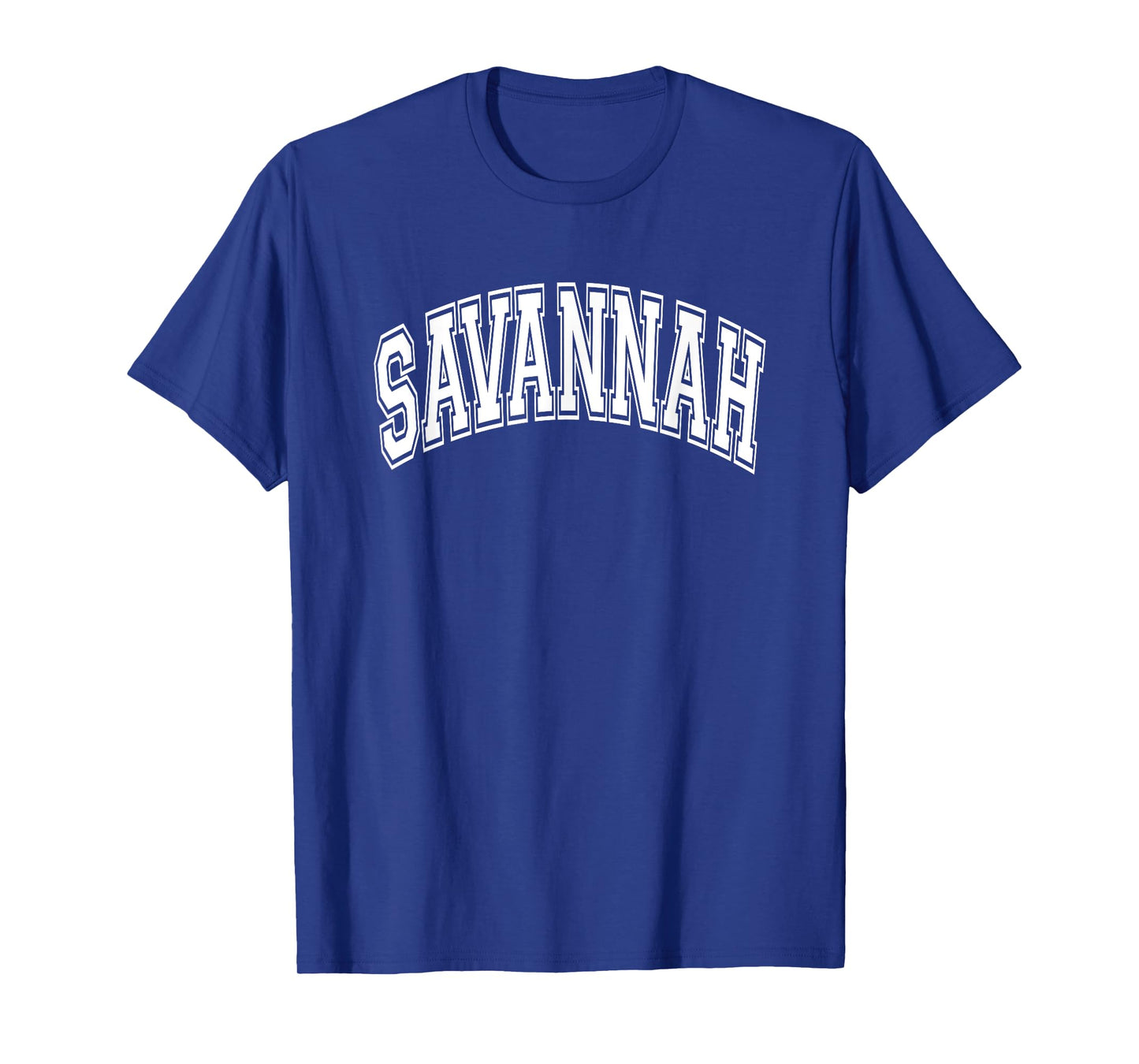 Savannah Arched White Text T-Shirt