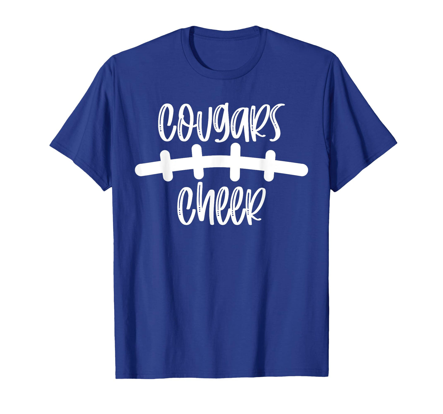 Cougars Cheer School Spirit Football Team Mascot Game Night T-Shirt