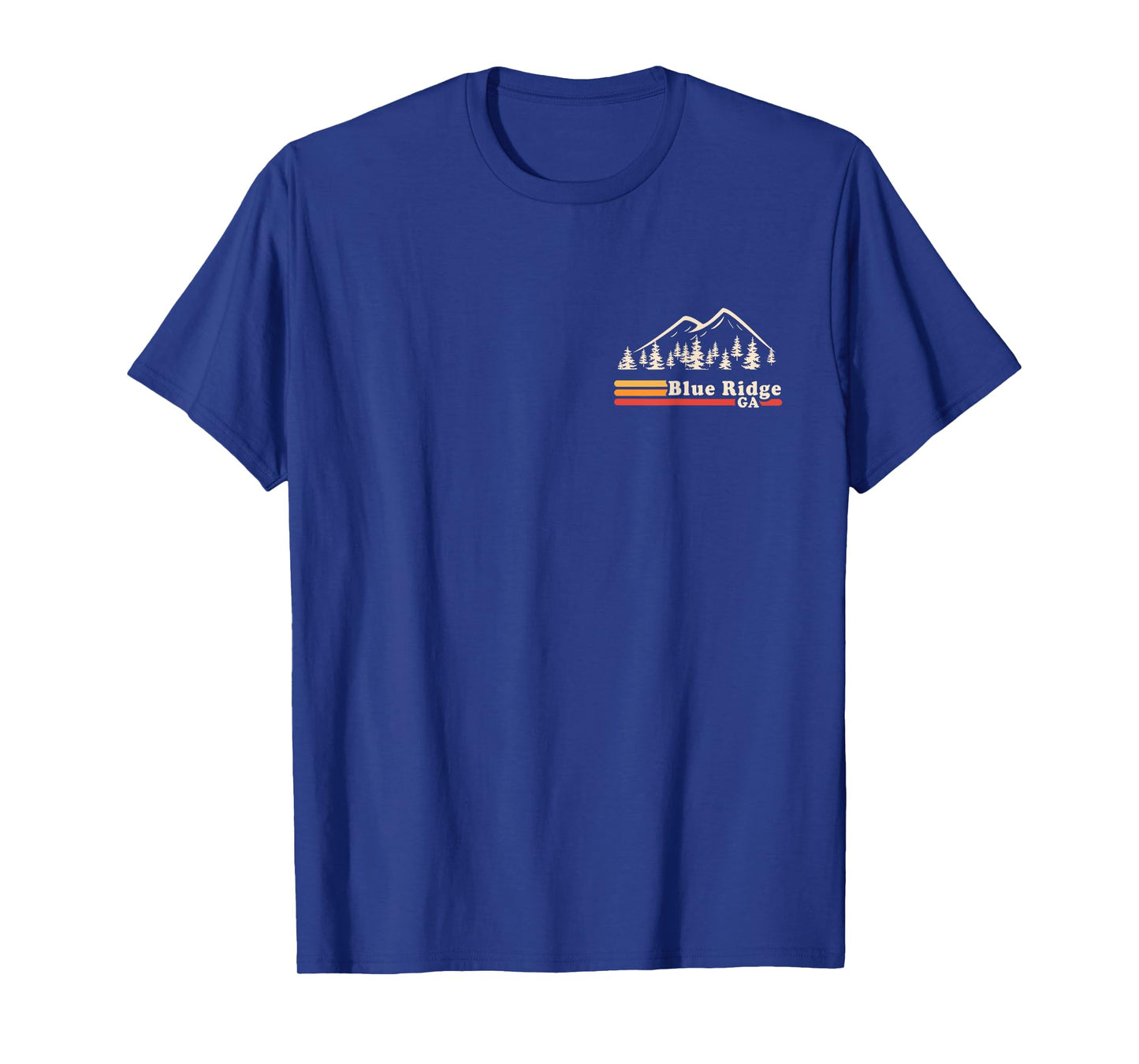 Retro Blue Ridge Georgia Mountains Hiking T-Shirt